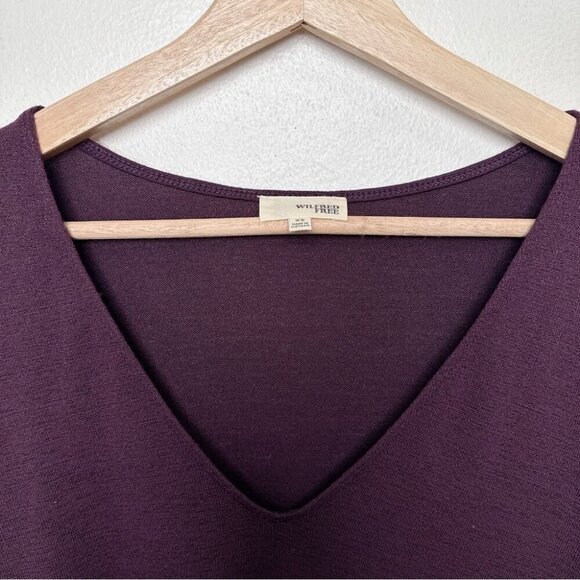 Aritzia Womens Xsmall Wilfred Free Vneck Long Sleeve Gail Dress - Picture 10 of 15